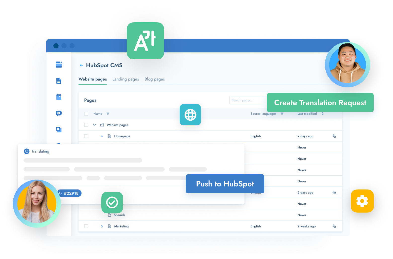 Hubspot-screen mockup